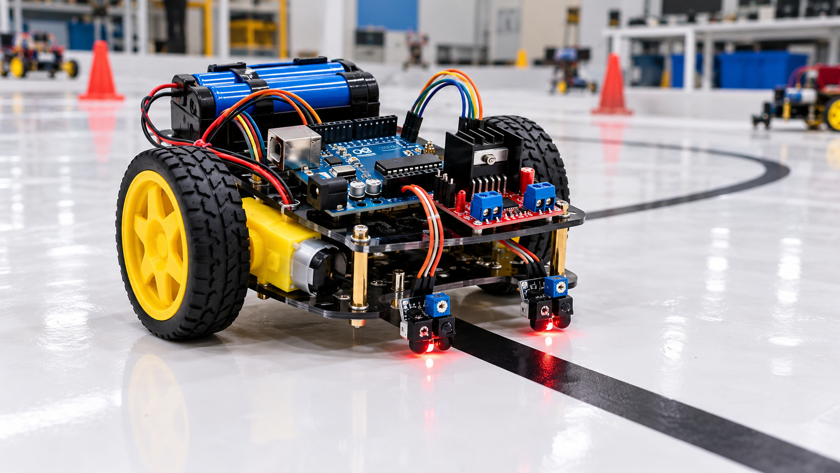 How to Build a Line Following Robot with Arduino — Complete Guide