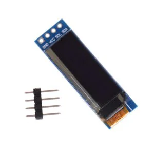 0.91 inch 128×32 I2C/IIC Serial 4 Pin OLED Display Module (GND VCC) – White