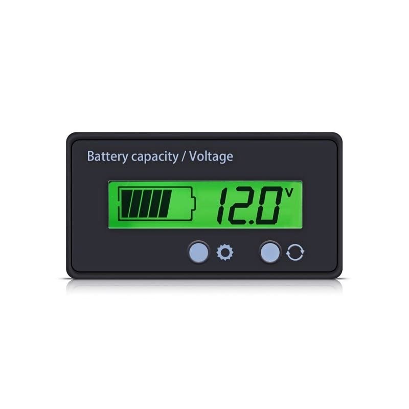 12-84V Battery Power Display Meter Lithium Battery Lead-acid Battery GY-6GS Green 3 Strings