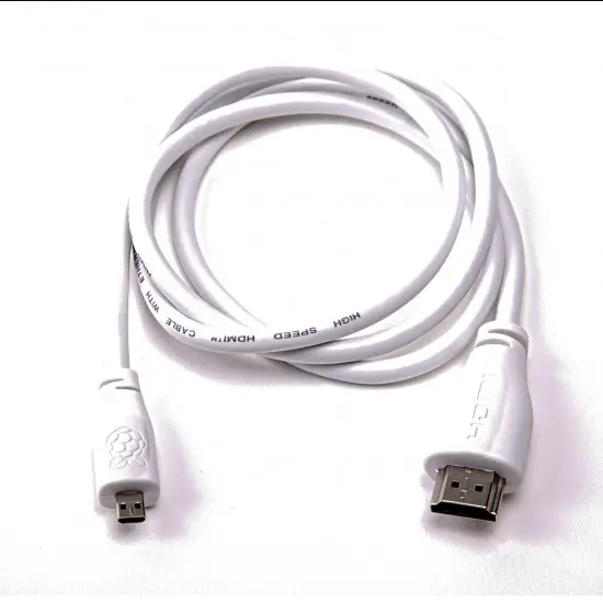 Micro-HDMI to Standard HDMI Cable for Raspberry Pi
