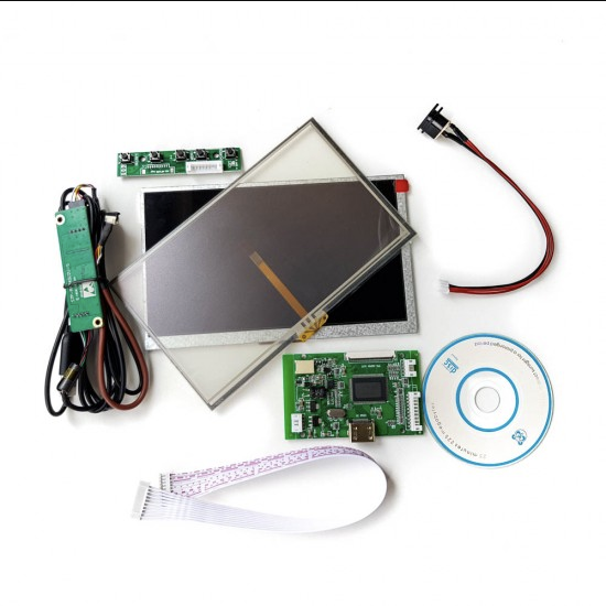 7 Inch LCD Touch Display With HDMI Driver Board Kit For Raspberry Pi