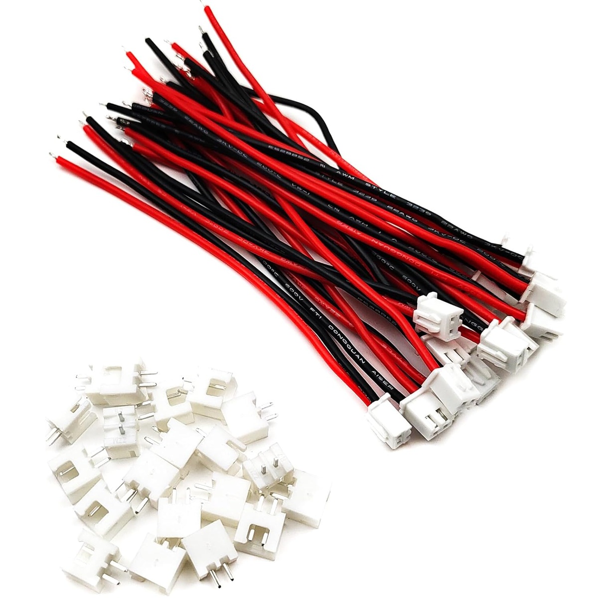 2 Pin JST XH 2.54mm Male to Female Connector Wire 20cm