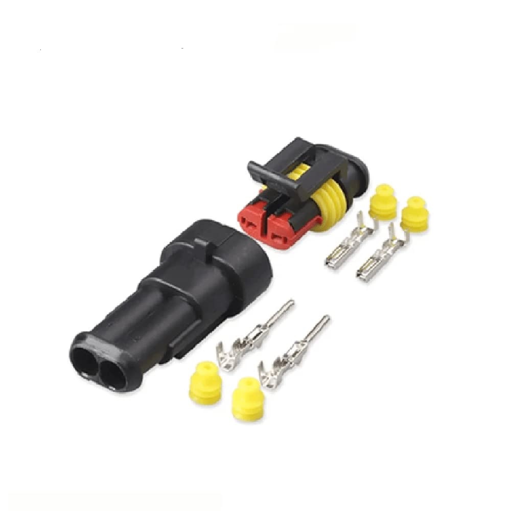 2 Pin Waterproof JHD Automobile Electrical Wire Connector Terminals ( Male + Female )