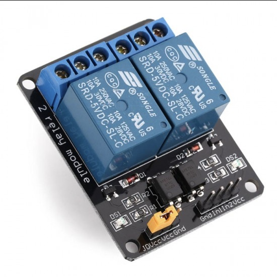 5V 10A Dual Channel Opto-Coupler Relay Module