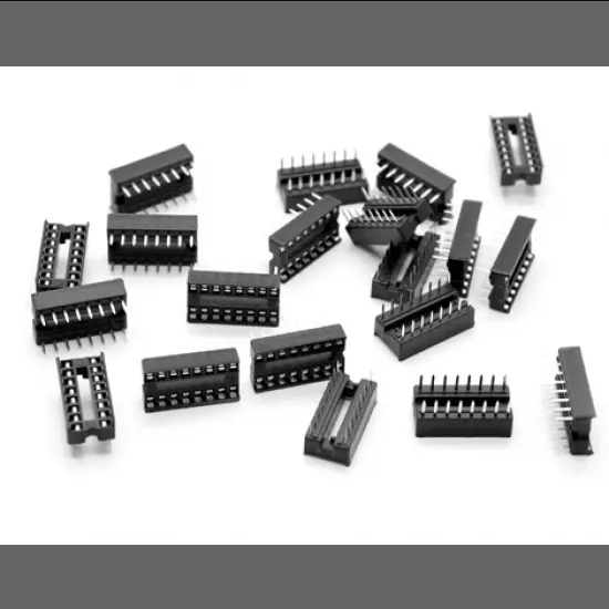 16 Pin IC Base DIP Socket (Pack of 10)