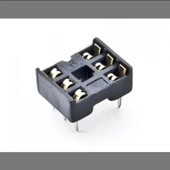 6 Pins IC Socket or Base (Pack of 10)