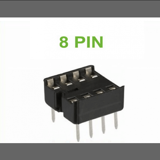 8 Pin DIP IC Base Socket (Pack of 5)