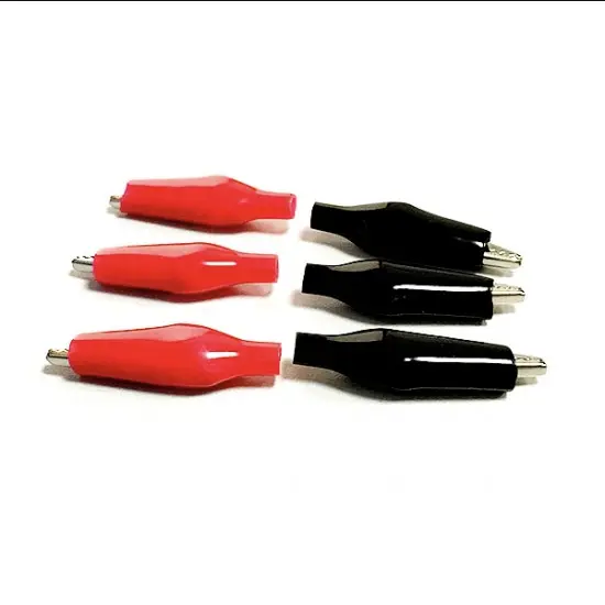 Alligator (Crocodile) Clip Red+Black 3 pair