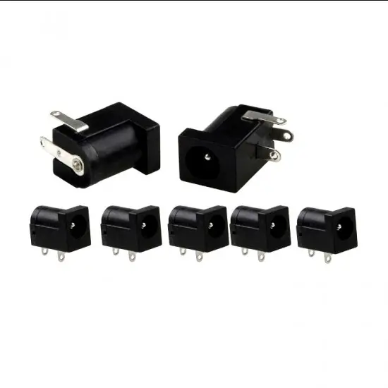DC Power Jack Supply Female Socket 5.5×2.1mm - 5 Pcs