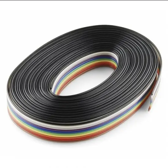 Multicolor Flat Ribbon Cable 10 wire - 1 meter (2 Pcs)