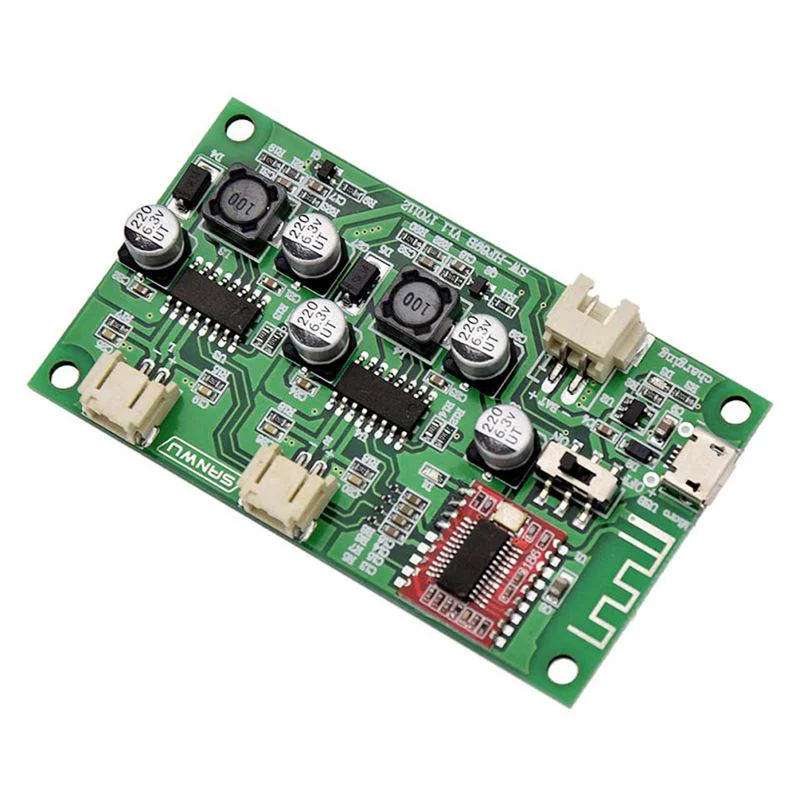 2x6W DC 5V 3.7V Speaker Modified Stereo Bluetooth amplifier board can connected Lithium Battery