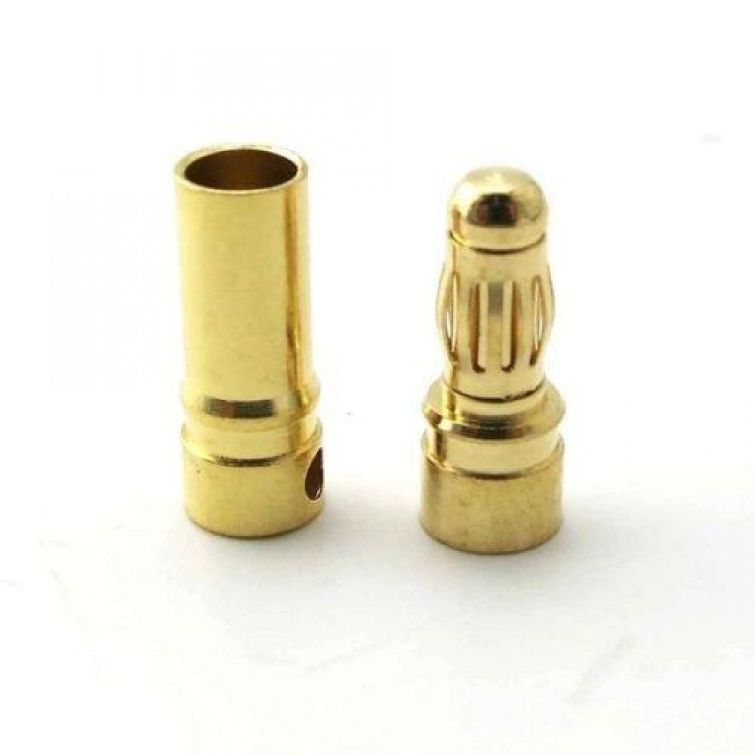 Gold Plated 3.5mm Bullet Connector Male Female Pair