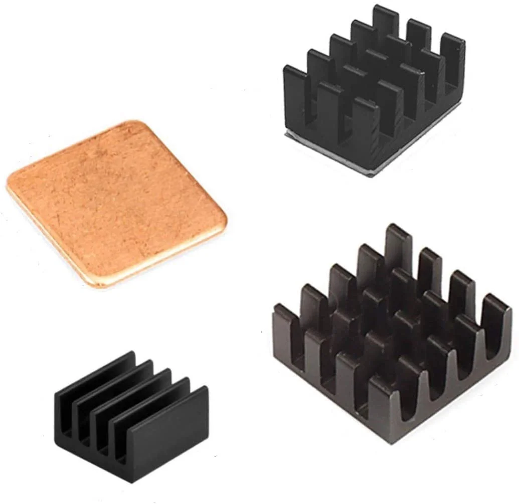 3 in 1 Black Aluminum Heatsink for Raspberry Pi 4