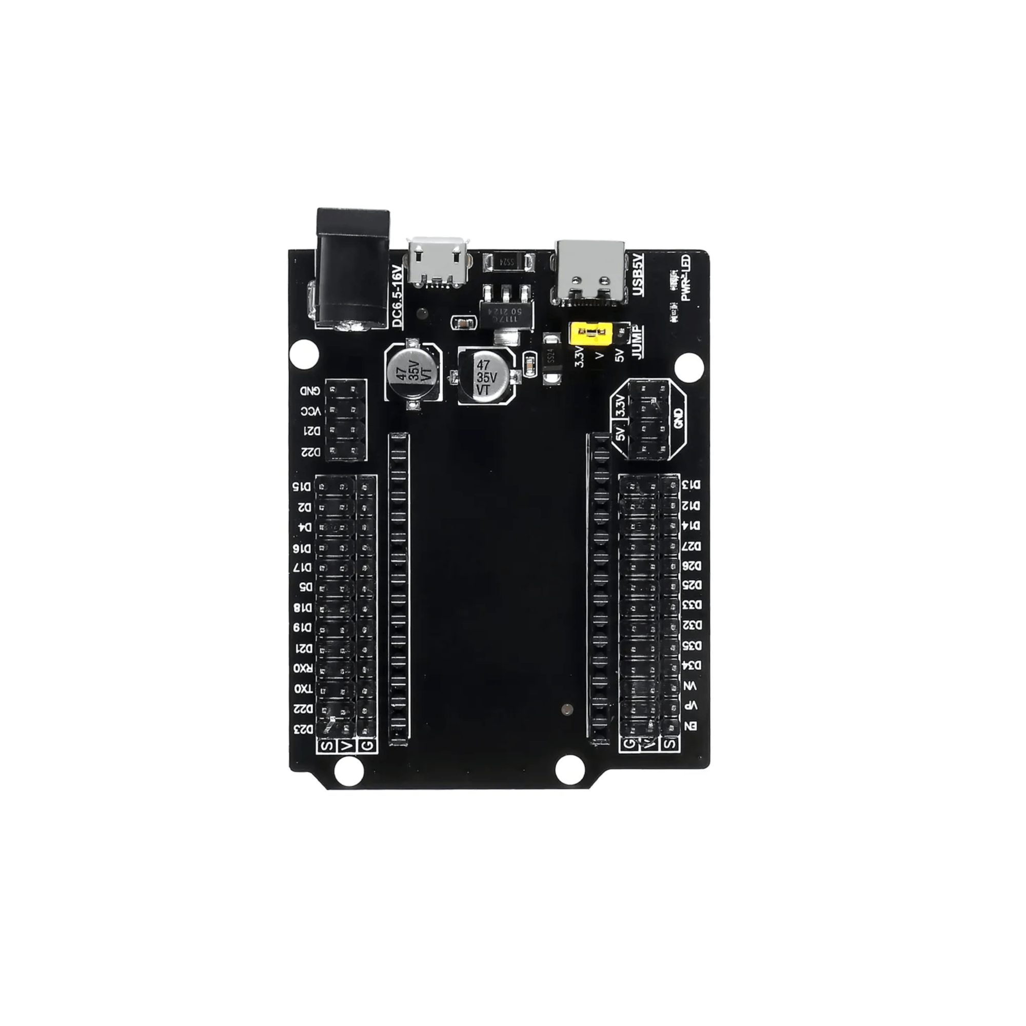30Pin ESP32 Expansion Board with Type-C USB and Micro USB Dual Interface for ESP32 ESP-32 ESP-32S Development Board