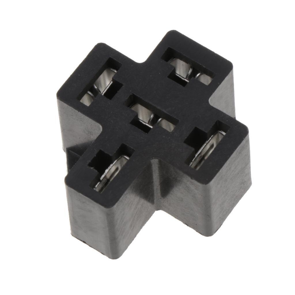 40A 5 Pin Relay Connector PCB Board Mount Relay Socket PCB Relay Connector
