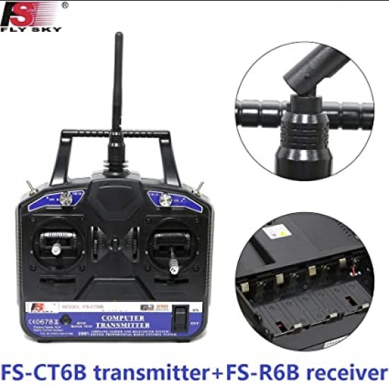 FlySky CT6B 6CH Transmitter with FS-R6B Receiver 2.4Ghz
