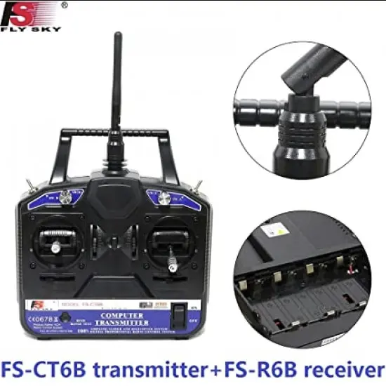 FlySky CT6B 6CH Transmitter with FS-R6B Receiver 2.4Ghz