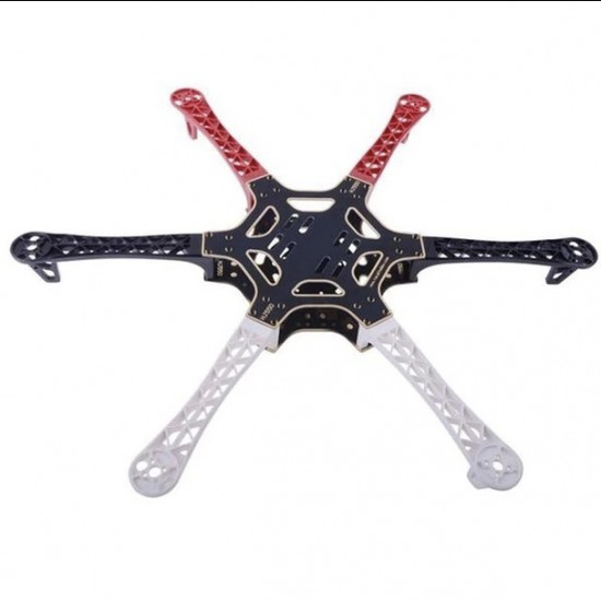 F550 AirFrame Hexacopter Frame with Integrated PCB