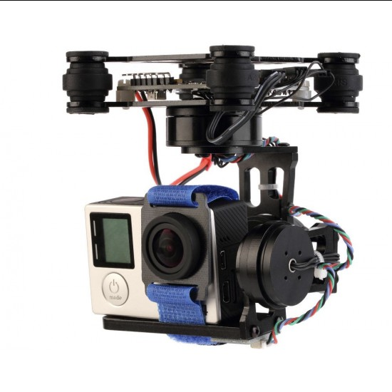3 Axis Brushless Gimbal with Storm 32 Controller for GoPro 3 Xiaomi SJ4000