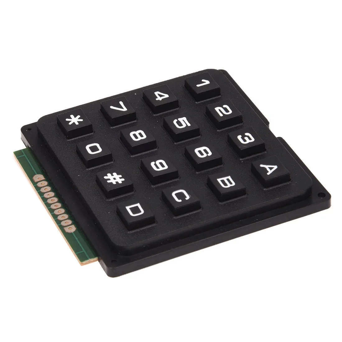 4×4 Matrix 16 Keyboard Keypad Telephone Style – Black