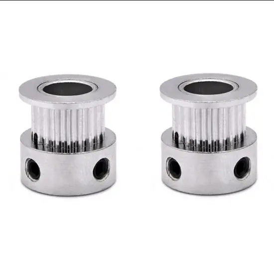 Aluminum GT2 Timing Pulley 20 Tooth 8mm Bore for 6mm Belt - 2 Pcs