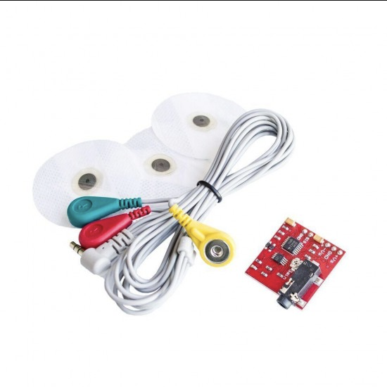 EMG Muscle Sensor Module with Cable And Electrodes