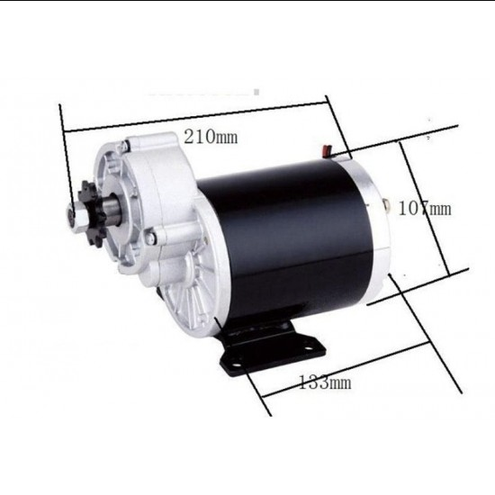 36V 600W 480 RPM MY1020Z Gear DC E-bike Motor