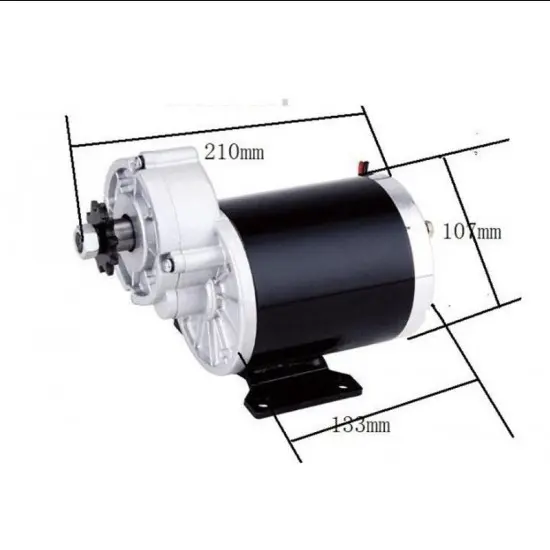 36V 600W 480 RPM MY1020Z Gear DC E-bike Motor