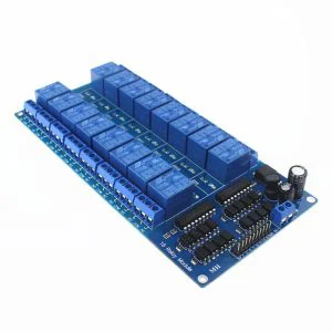 5V 16 Channel Optocoupler Relay Board Module LM2576 Power Supply
