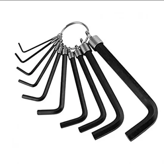 10 in 1 Metric Combination Hexagonal Key Allen Wrench (1.5mm 2mm 2.5mm 3mm 3.5mm 4mm 5mm 6mm 8mm 10mm)