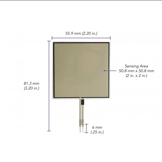 FlexiForce A502 Square Force Sensor