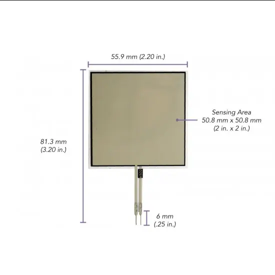 FlexiForce A502 Square Force Sensor