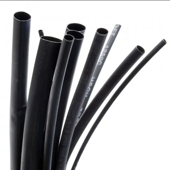 Heat Shrink Sleeve 10mm Black 1meter Industrial Grade (HST)