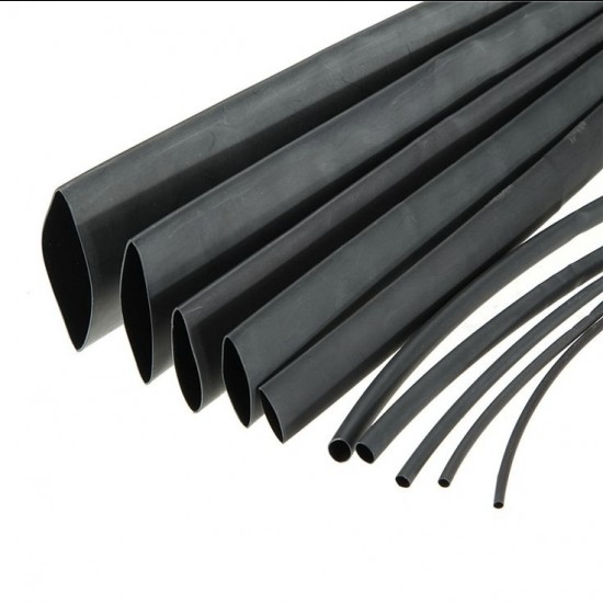 Heat Shrink Sleeve 2mm Black 3 meter Industrial Grade (HST)