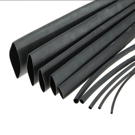 Heat Shrink Sleeve 5mm Black 2meter Industrial Grade (HST)