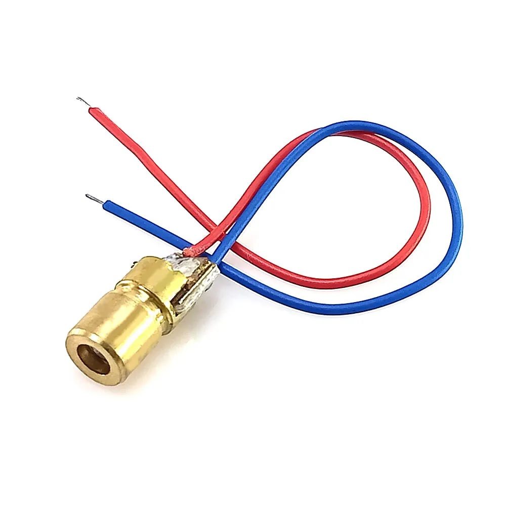 650nm 6mm 5V DC 5mW Laser Dot Diode with Copper Housing