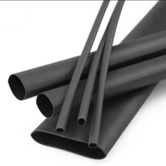 Heat Shrink Sleeve 8mm Black 1 meter Industrial Grade (HST)