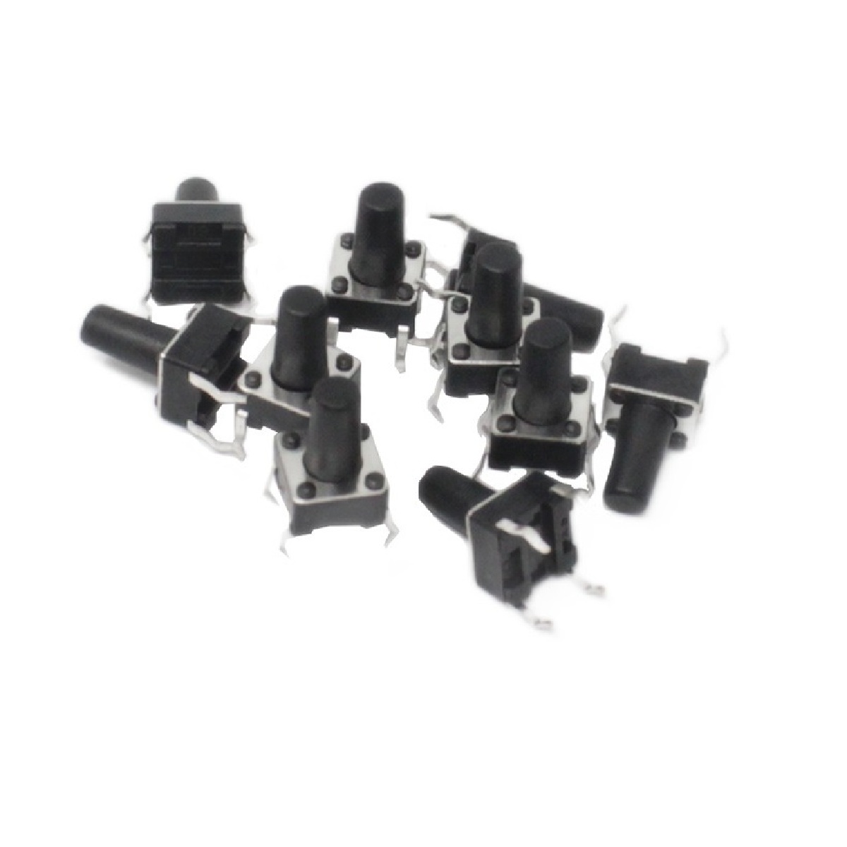 7 Values 70pcs 6X6x4.3/5/6/7/8/9/10mm Tact Switch Tactile Push Button Switch Kit Sets