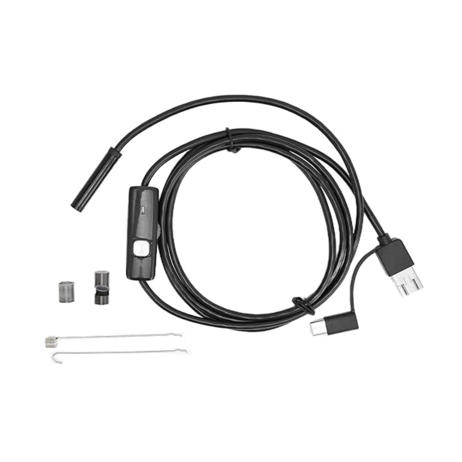 7mm 3-in-1 HD Endoscope Camera for Android – 1M Waterproof USB Inspection with 6 LEDs