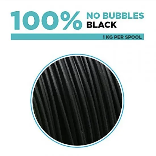 Mango PLA 1.75mm 3D Printing Filament 1kg - Black