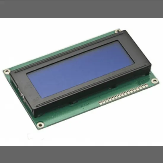 20X4 Alphanumeric LCD Display with Blue Backlight