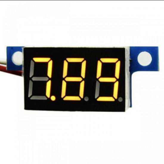 0.28 inch 3-30V DC 3 Wire Yellow LED Display