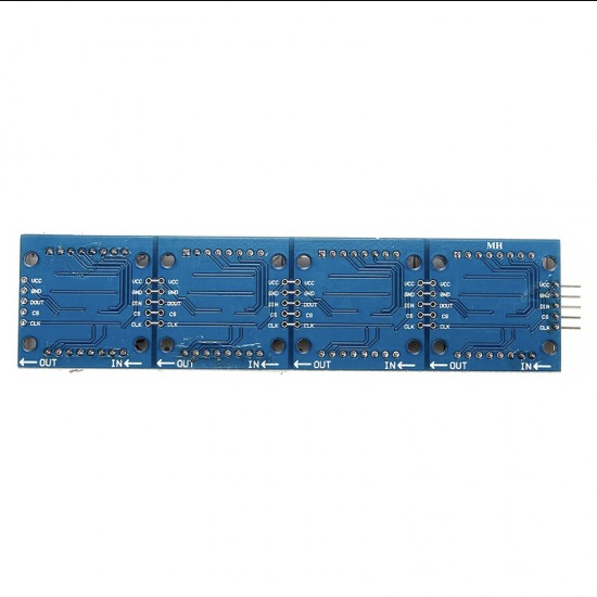 MAX7219 Dot Led Matrix Module 4 In 1 Display with 5P Line Module