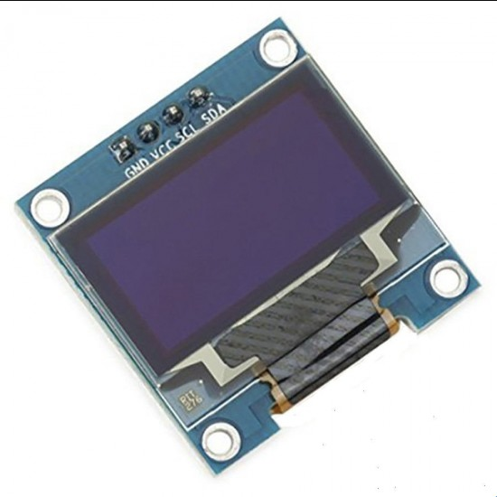0.96 inch OLED White Display Module SPI/I2C 128x64 - 4 Pin