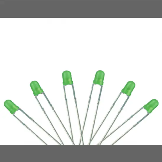 3mm Green LED Diffused (Pack of 10)