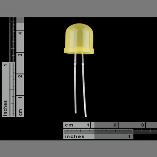 Yellow LED 10 mm - 5 units
