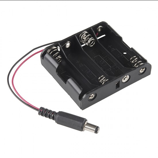 4 X AA Case Holder for Battery with DC Power Plug