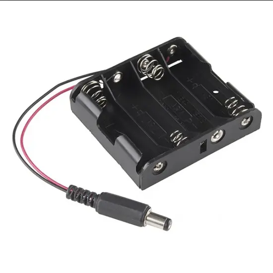 4 X AA Case Holder for Battery with DC Power Plug