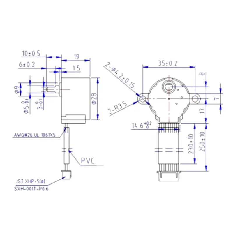 28YBJ-48 DC 5V 4 Phase 5 Wire Stepper Motor With ULN2003 Driver Board