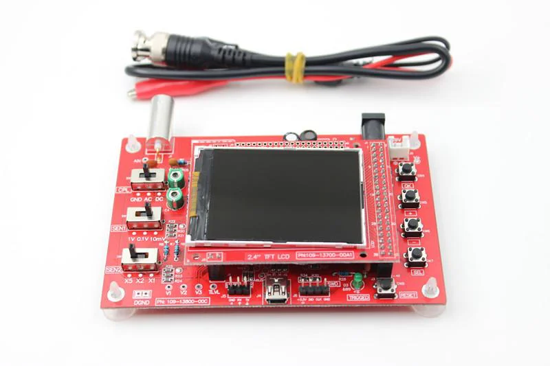 DSO138 2.4″ TFT Handheld Pocket-size Digital Oscilloscope Kit DIY Parts Electronic Learning Set Soldered